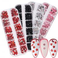 Resin 3D Nail Art Decoration, mixed pattern & for woman, more colors for choice, 125x50x10mm, Sold By PC
