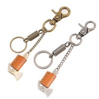 Zinklegierung Schlüssel Verschluss, mit PU Leder, für den Menschen, keine, frei von Nickel, Blei & Kadmium, 160x30mm, verkauft von PC