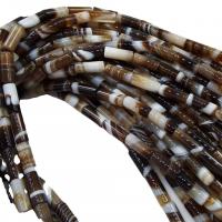 Natural Lace Agate Beads Column polished DIY Sold By Strand