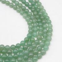 Aventurin perle, Zeleni aventurin, Krug, uglađen, možete DIY, zelen, Prodano Per 38 cm Strand