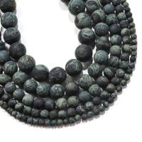 Green Eye Stone Beads Round polished DIY & matte green Sold Per 38 cm Strand