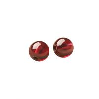 Naturlig granat perler, Garnet, Runde, du kan DIY & forskellig størrelse for valg, rød, Solgt af PC