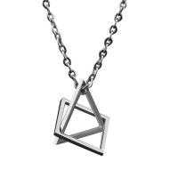 Sweater Chain Necklace Titanium Steel Geometrical Pattern polished Unisex & hollow Length Approx 23.62 Inch Sold By PC