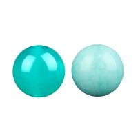 Amazonit Beads, Runde, du kan DIY & forskellig størrelse for valg, blå, Solgt af PC