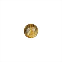 Natürlicher Quarz Perlen Schmuck, Rutilated Quarz, rund, DIY & verschiedene Größen vorhanden, goldfarben, verkauft von PC