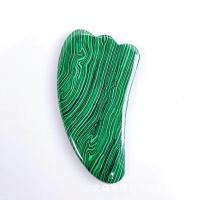 Malachite Scraping Plate, polished, Massage, green, 105x50mm, Sold By PC