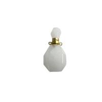 Cristal branco Pingente de garrafa de perfume, polido, branco, 36x18x14mm, vendido por PC