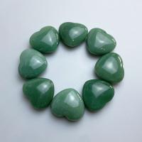 Green Aventurine Decoration, Heart, polished, green, 45x40x20mm, Sold By PC
