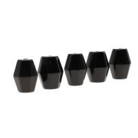 Natürliche schwarze Achat Perlen, Schwarzer Achat, Vieleck, DIY, schwarz, 21x15x15mm, Bohrung:ca. 2mm, verkauft von PC
