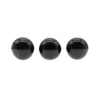 Natürliche schwarze Achat Perlen, Schwarzer Achat, rund, DIY, schwarz, 20x20x20mm, Bohrung:ca. 2mm, verkauft von PC