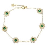 Gold Filled Jewelry Freshwater Pearl with Gold Filled 14K gold-filled for woman green 1.5mm Length Approx 7 Inch Sold By PC
