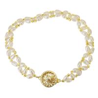 Gold Filled Jewelry Freshwater Pearl with Gold Filled 14K gold-filled for woman white 9mm Length Approx 7 Inch Sold By PC