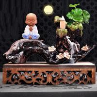 Backflow Incense Burner, Porcelain, plated, for home and office & durable & different styles for choice, more colors for choice, 220x120mm, Sold By PC