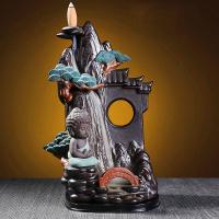 Backflow Incense Burner, Porcelain, plated, for home and office & durable & Different Fragrances For Choice, more colors for choice, 250x150mm, Sold By PC