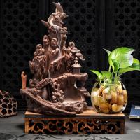Backflow Incense Burner, Porcelain, plated, for home and office & durable, 260x170mm, Sold By PC