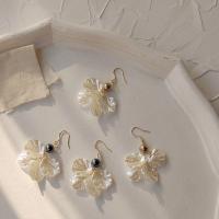 Boucle d'oreille bijoux acrylique, bijoux de mode & pour femme, 55x25mm, Trou:Environ 1mm, Vendu par paire