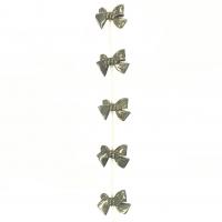 Goldene Pyrit Perlen, Schleife, poliert, DIY, grün, 27x20x5mm, 10PCs/Strang, verkauft per 38 cm Strang