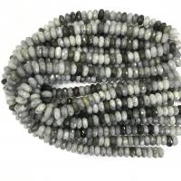 Perles Pierre de lune, Moonstone, abaque, poli, DIY & facettes, gris, 12x6mm, Environ 62PC/brin, Vendu par 38 cm brin