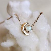 Zinc Alloy Jewelry Necklace with Gemstone plated for woman Sold By Lot