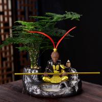 Backflow Incense Burner, Porcelain, plated, for home and office & durable, more colors for choice, 130x203mm, Sold By PC