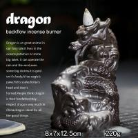 Backflow Incense Burner, Porcelain, plated, for home and office & durable, 125x80mm, Sold By PC