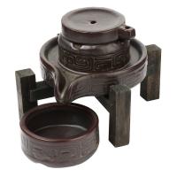 Backflow Incense Burner, Porcelain, plated, for home and office & durable, 22.2x14.5x15.2cm, Sold By PC