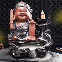 Backflow Incense Burner, Porcelain, plated, for home and office & durable, 210x190mm, Sold By PC