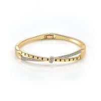 Zinc Alloy Bangle fashion jewelry & for woman & with rhinestone nickel lead & cadmium free Sold By PC