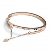 Bijoux de bracelet en alliage de zinc, bijoux de mode & pour femme & avec strass, plus de couleurs à choisir, protéger l'environnement, sans nickel, plomb et cadmium, Diamètre intérieur:Environ 60mm, Vendu par PC