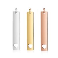 Stainless Steel Pendants, polished, fashion jewelry & DIY & Unisex, more colors for choice, 3PCs/Bag, Sold By Bag