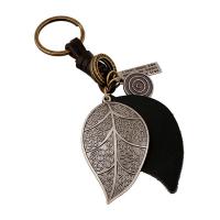 Zinc Alloy Key Clasp with PU Leather for man nickel lead & cadmium free 140mm Sold By PC