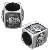 Stainless Steel Large Hole Beads, blacken, 13x12x11mm, Hole:Approx 8mm, 10PCs/Lot, Sold By Lot