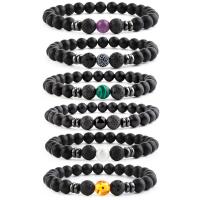 Gemstone Bracelets, different materials for choice & Unisex, more colors for choice, 8mm, Length:Approx 7.48 Inch, 10PCs/Lot, Sold By Lot