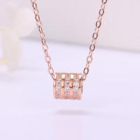 925 Sterling Silver Necklaces plated micro pave cubic zirconia & for woman Length Approx 17.72 Inch Sold By PC