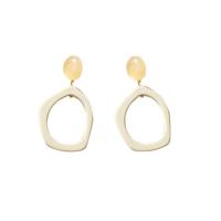 Resin Drop Earring fashion jewelry & for woman & hollow Sold By Pair