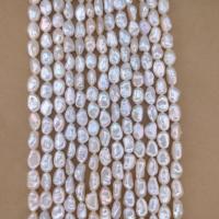 Cultured Baroque Freshwater Pearl Beads, Nuggets, white, 9-10mm, Approx 34PCs/Strand, Sold By Strand