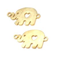 Stainless Steel Connector, Elephant, more colors for choice, 19x11x1mm, 10PCs/Bag, Sold By Bag
