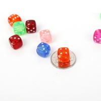 Acrylic Jewelry Beads Square polished DIY Sold By Bag