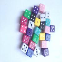 Acrylic Jewelry Beads, Square, injection moulding, DIY, multi-colored, 8x8mm, Sold By PC