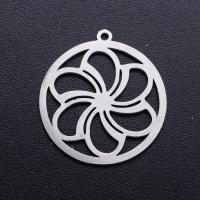 Stainless Steel Pendants Round polished fashion jewelry & DIY & for woman Sold By Bag