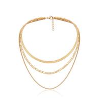 Multi Layer Necklace, Tibetan Style, with 3.9 lnch extender chain, plated, for woman & multi-strand, more colors for choice, 35cm,40cm,45cm, Sold By PC
