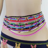 Glass Seed Beads Waist Chain for woman Length Approx 32.28 Inch Sold By PC