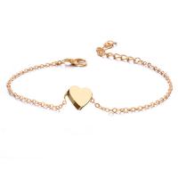 Zinc Alloy Anklet plated Length Approx 8.6 Inch Sold By PC