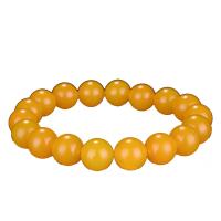 Gemstone Bracelets, Yellow Calcedony, handmade & Unisex & different size for choice, Sold By Strand