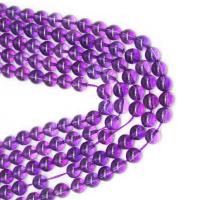 Natural Amethyst Beads Round DIY purple Sold Per 38 cm Strand