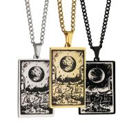 Stainless Steel Jewelry Necklace Tarot fashion jewelry & Unisex plated Sold By PC
