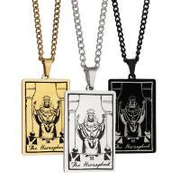 Stainless Steel Jewelry Necklace Titanium Steel Tarot fashion jewelry & Unisex plated Sold By PC