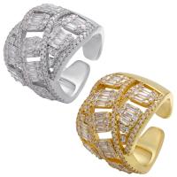 Cubic Zirconia Micro Pave Brass Ring plated micro pave cubic zirconia Sold By PC