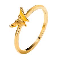 Zink Alloy Finger Ring, Fjäril, mode smycken & Unisex, gyllene, nickel, bly och kadmium gratis, Säljs av PC