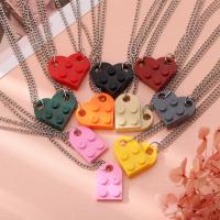Par halskæde, Zinc Alloy, Heart, mode smykker & Unisex, flere farver til valg, nikkel, bly & cadmium fri, Solgt af PC